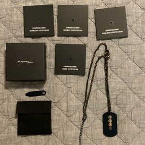 MAC COSMETICS Certification Dog Tags